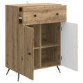 vidaXL Servírovacia skriňa Dub artisan 66 x 34,5 x 90 cm