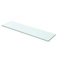 vidaXL Poličky 2 ks panel z priehľadného skla 60x12 cm