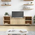 vidaXL TV skrinka dub sonoma 160x35x55 cm spracované drevo