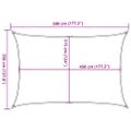 vidaXL Tieniaca plachta 160 g/m² tmavozelená 3,5x5 m HDPE