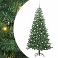 vidaXL Vianočný stromček Zelená 240 cm PVC