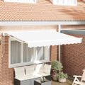 vidaXL Rám markízy Biela 300 x 200 cm Polyester s PU povrchom