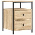 vidaXL Nočné stolíky 2 ks dub sonoma 44x45x60 cm kompozitné drevo