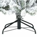 vidaXL Umelý Sklápací Vianočný Stromček Biela 240 cm PVC a oceľ