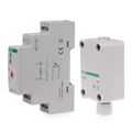 Spínač súmrakový F&F AZ-112 PLUS, 2-1000lux, 16A, 230V, s externým čidlom, IP65, sivý, na DIN