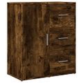 vidaXL Komody 2 ks dymový dub 60x31x70 cm kompozitné drevo