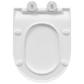 vidaXL WC sedadlo Nastaviteľná Biely 50 x 36,5 x 5 cm Polypropylén