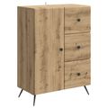vidaXL Servírovacia skriňa Dub artisan 66 x 34,5 x 90 cm