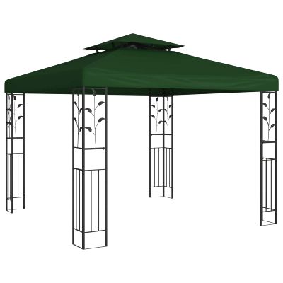vidaXL Altánok 3 x 3 x 2,68 m Zelená Polyester a oceľ