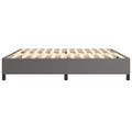 vidaXL Posteľný rám s boxspringom sivý 200x200 cm umelá koža