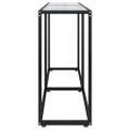 vidaXL Konzolový stolík priehľadný 140x35x75,5 cm tvrdené sklo