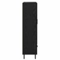 vidaXL Highboard Čierny dub 69,5 x 31 x 115 cm Kompozitné drevo