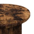 vidaXL Bočný stôl 2 ks Dymový dub Ø 39 x 38 cm Kompozitné drevo