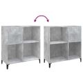 vidaXL Skrinka na platne betónovosivá 84,5x38x48 cm kompozitné drevo