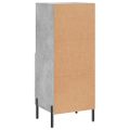vidaXL Komoda betónovo sivá 34,5x34x90 cm spracované drevo