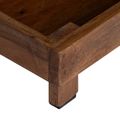 vidaXL Stojan na rastliny 3 ks Hnedá 35 x 35 x 12 cm Mahagónové drevo