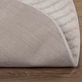 vidaXL Koberec do interiéru GALATI Krémová Ø 160 CM Polyester