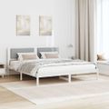 vidaXL Rám postele Svetlosivá 200 x 200 cm Masívne borovicové drevo