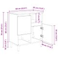 vidaXL Komody 3 ks Staré drevo 60 x 35 x 70 cm Kompozitné drevo