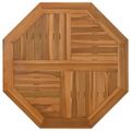 vidaXL Stolová doska 60x60x2,5 cm osemuholník masívne teakové drevo