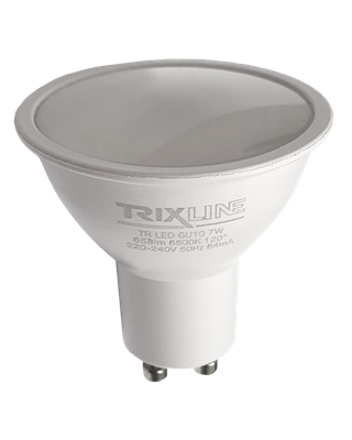 LED žiarovka Trixline 7W 658lm GU10 studená biela