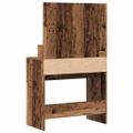 vidaXL Toaletný stolík Staré drevo 80 x 41 x 134,5 cm Kompozitné drevo