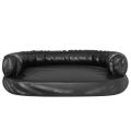 vidaXL Ergonomický penový matrac pre psa čierny 75x53 cm umelá koža
