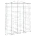 vidaXL Oblúkový gabionový kôš 11ks 200x30x220/240cm pozinkované železo