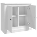 vidaXL Komoda biela 70x35,5x67,5 cm spracované drevo