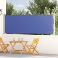vidaXL Zaťahovacia bočná markíza na terasu 117x614 cm modré