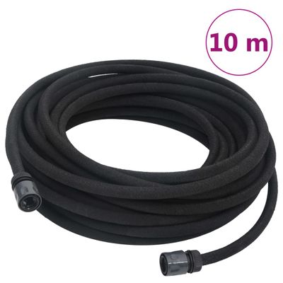 vidaXL Záhradná priesaková hadica, čierna 0,6" 10 m, guma