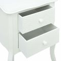 vidaXL Nočný stolík biely 43x32x65 cm MDF