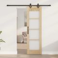 vidaXL Posuvné dvere ORKDAL 61 x 198,5 cm Prírodná a čierna