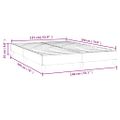 vidaXL Posteľný rám s boxspringom bledosivý 140x190 cm zamat