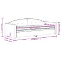 vidaXL Denná posteľ s matracom žltá 80x200 cm zamat