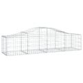 vidaXL Oblúkový gabionový kôš 200x50x40/60 cm pozinkované železo