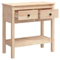vidaXL Konzolový stolík 75x35x75 cm masívne borovicové drevo