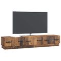 vidaXL TV skrinka Staré drevo 147 x 34,5 x 27 cm Kompozitné drevo