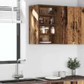 vidaXL Závesná skrinka “Riga” Old Wood 40x29,5x60 cm Engineered Wood