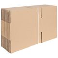 vidaXL Skladací box s úložiskom 50 ks Prírodná 35 x 24 x 15 cm Kartón