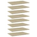 vidaXL Prídavné police 8 ks, dub sonoma 60x40x1,5 cm, drevotrieska