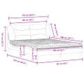 vidaXL Posteľ s matracom Hvar bielo-čierna 160x200 cm umelá koža