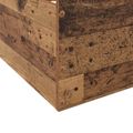 vidaXL Rám postele so skladom Staré drevo 80 x 200 cm Kompozitné drevo