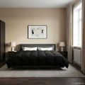 vidaXL Prikrývka na celý rok 200 x 220 cm 4 ročné obdobia Čierna