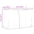 vidaXL Sieť proti komárom na posteľ 156 mesh Čierna 220 x 120 x 150 cm