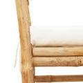 vidaXL Záhradná lavička 2 -Seater 110 x 38 x 65 cm Bambus Hnedá