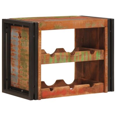 vidaXL Regál na víno Hnedá 60 x 45 x 33 cm Masívne recyklované drevo