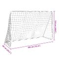 vidaXL Detské futbalové bránky s loptami 2v1 biele 184x64x124 cm
