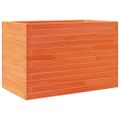vidaXL Záhradný kvetináč voskovohnedý 70x40x45,5 cm masívna borovica