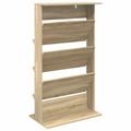vidaXL Regál na časopisy Sonoma dub 70 x 41 x 126 cm Kompozitné drevo